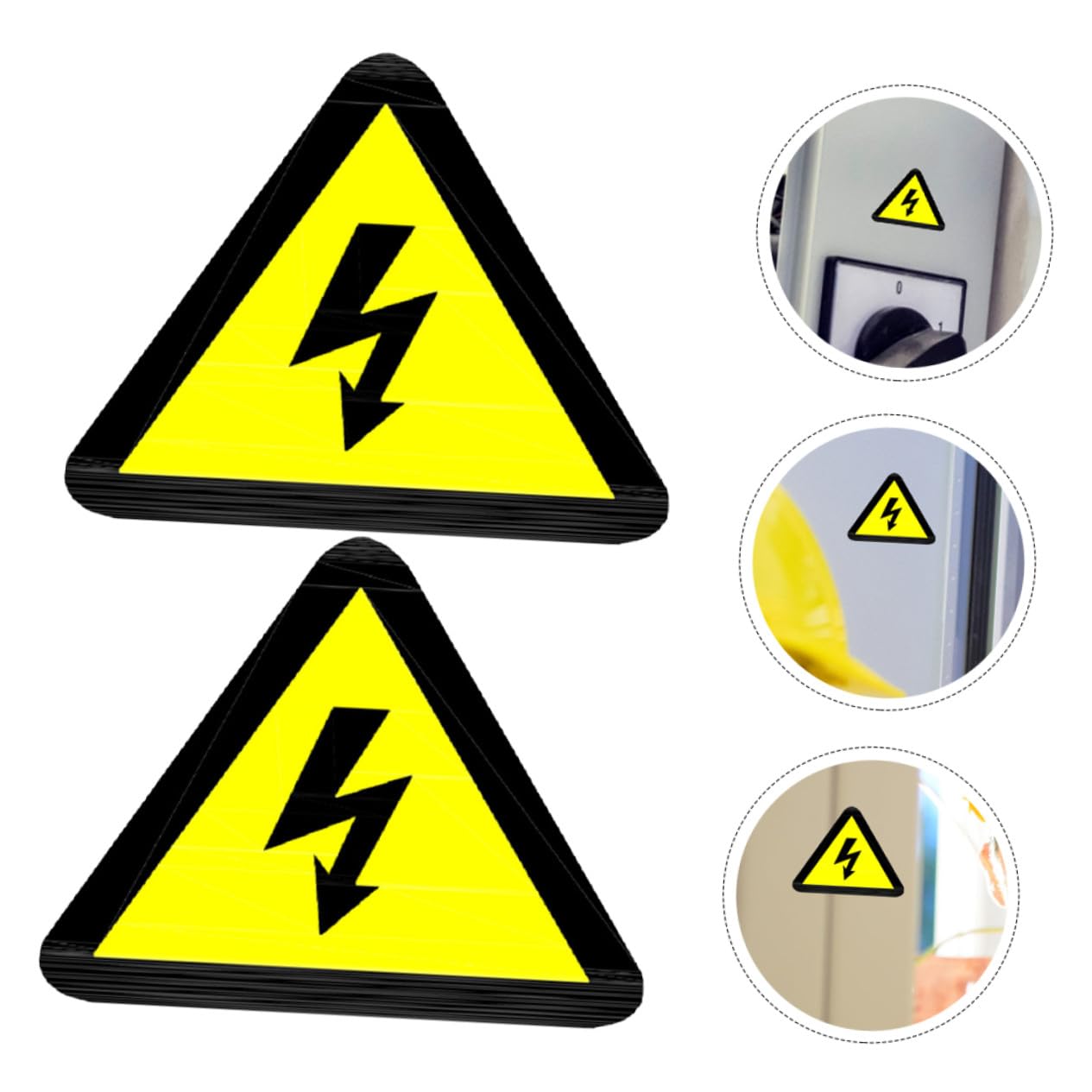 Autocollants D'avertissement de Sécurité Jaune en Adhésif Lot de 20 Étiquettes pour Boîtier Électrique pour Panneau Électrique à Usage Domestique et Scolaire