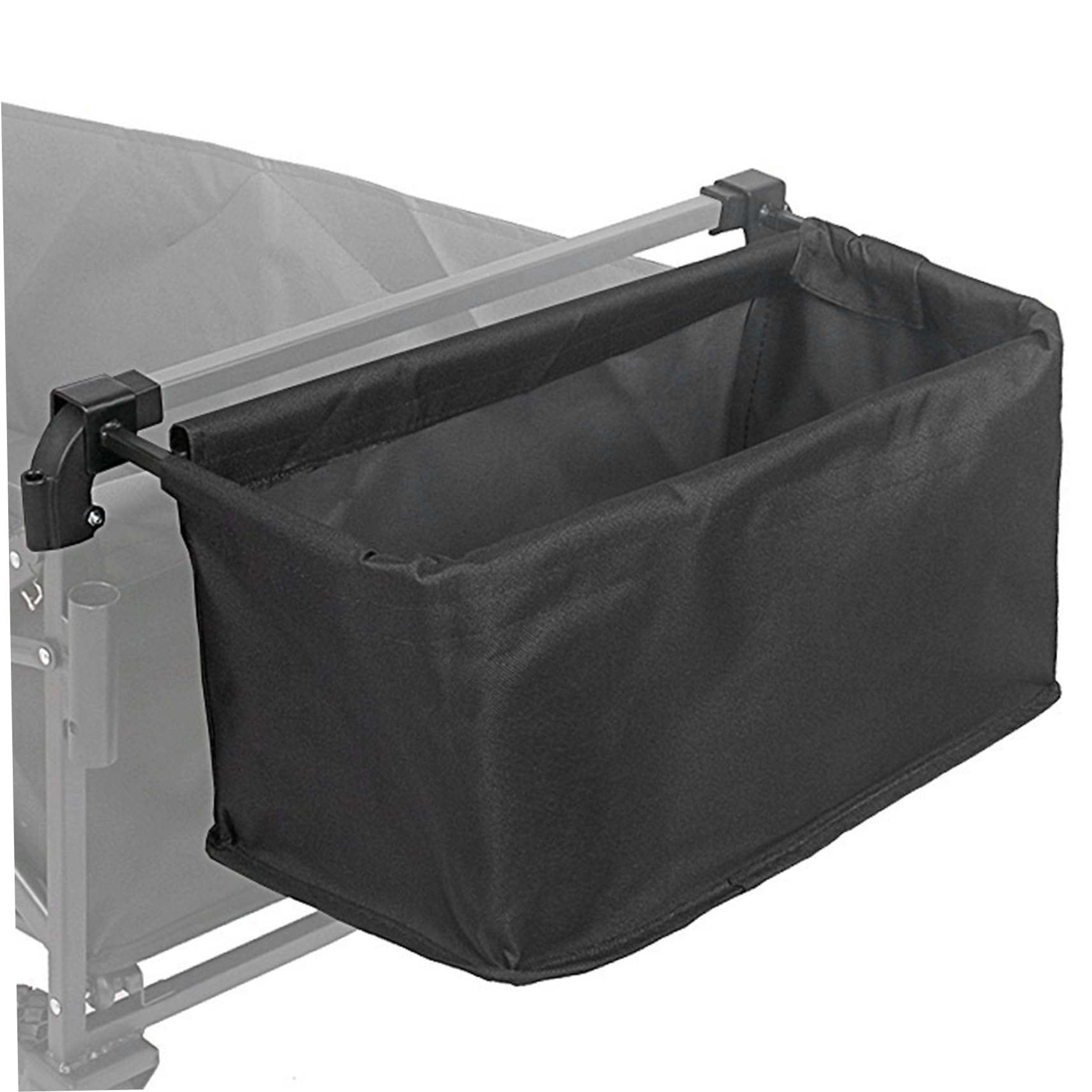XJKLBYQ Wagon Cooler Attachment,Wagon Tail Storage Bag 17.7x7.9x7.9 in Tear-Resistant Cart Tail Pocket with Hooks Portable Black Outdoor Cloth Storage