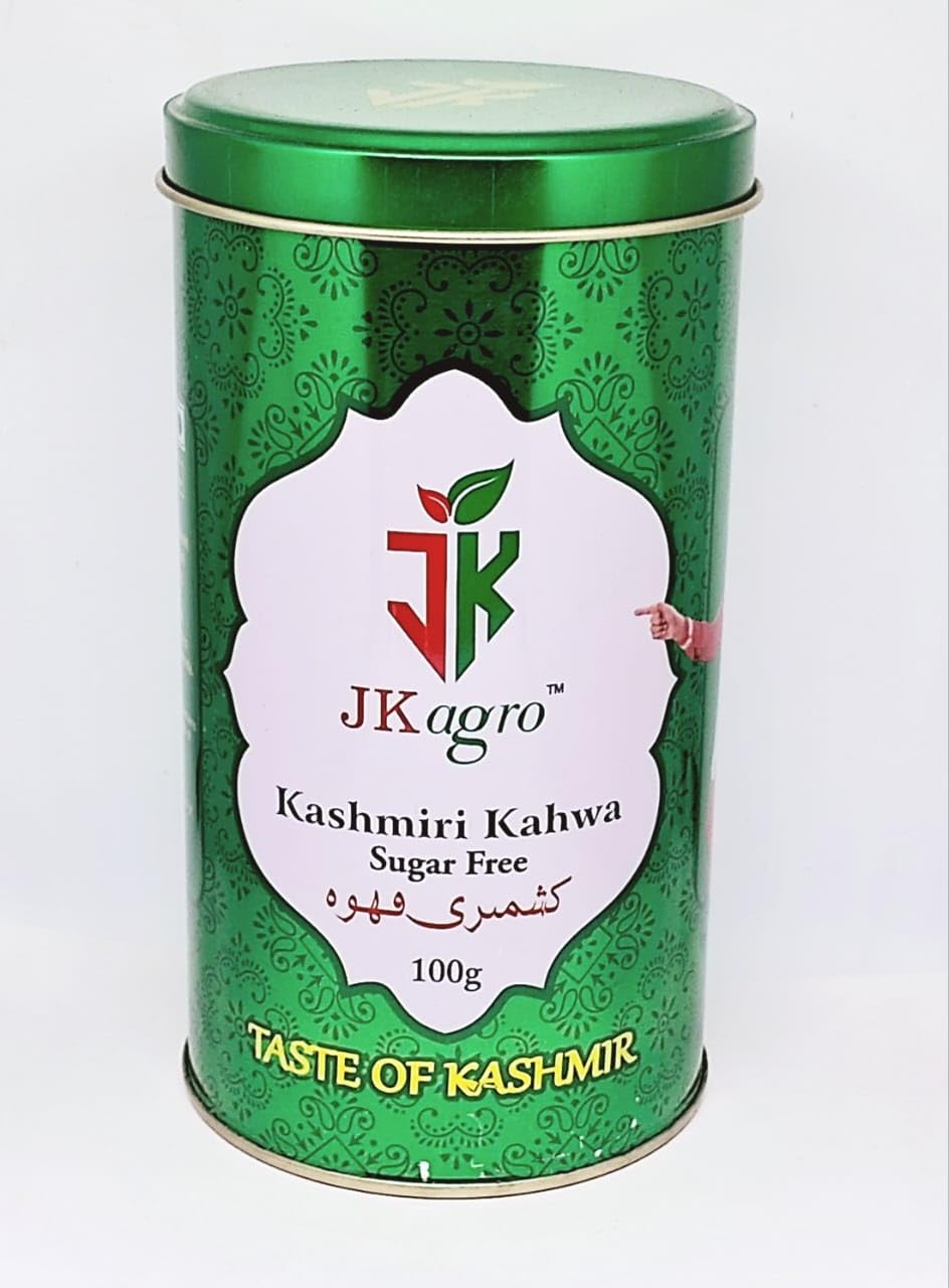 JK Agro Organic 100 gram Sugar free kashmiri kahwa | 100% Natural Desi Detox Kahwa with Kashmiri Saffron, Cardamom, Rose Petals,Ginger and Cardamom | Kashmiri Kahwa Sugar Free (Pack of 1) (B0D6R8ZHS5) Amazon Price History, Amazon Price Tracker