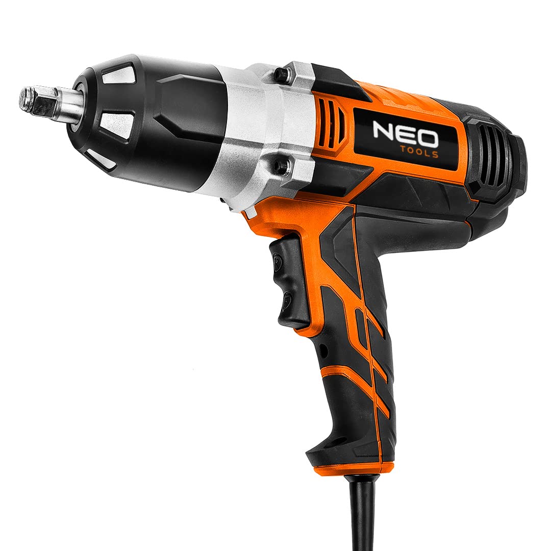 NEO TOOLS Avvitatore elettrico a percussione 1020 W, 950 Nm max coppia 950 Nm, potenza 1020 W, fodera 1/2", velocità di rotazione 2600 giri/min, con 4 chiavi a bussola 17, 19, 21, 22 mm