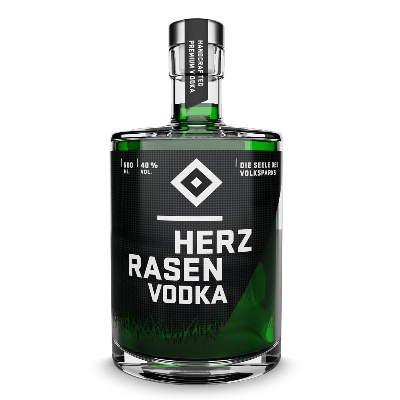 HERZRASEN HSV Edition Vodka - Premium Hamburger handgemachter Vodka für HSV Fans als Geschenk, Mild & Vollmundig