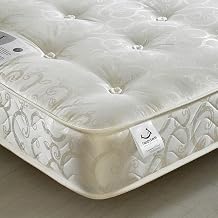 Orthopaedic Open Coil Spring, Happy Beds Gold Tufted Medium Tension Mattress - 3ft Single 90 x 190 cm