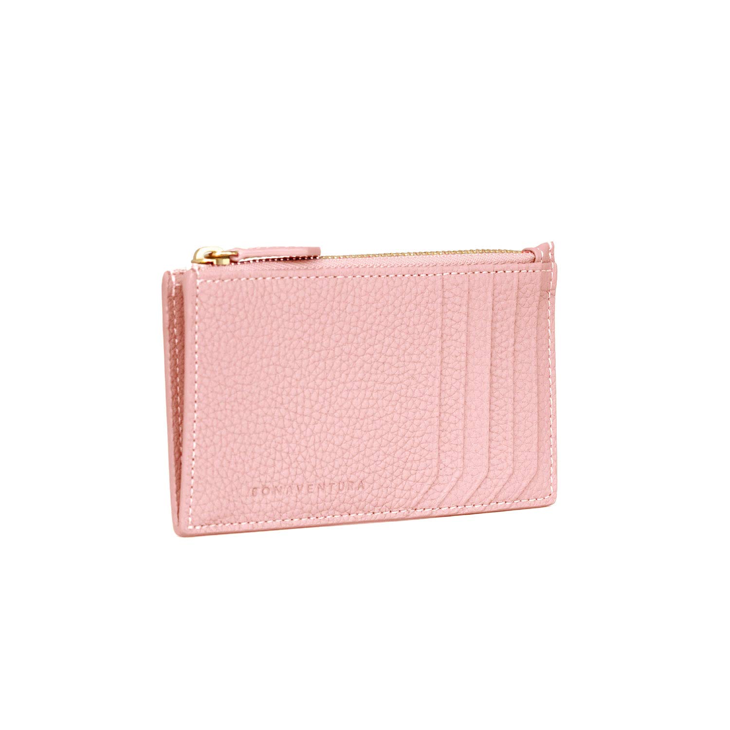 BONAVENTURA Mini Zip Card Holder Wallet with Gusset BWAT8R