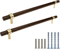 Vista 14 de Cajón de 11.02 pulgadas/11.024 in de latón nogal armario de cocina hardware tirador tirador distancia de agujero ajustable con tornillo, 4