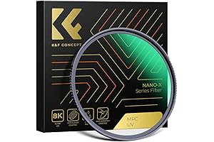 K&F Concept 58mm MC UV Protection Filter with 28 Multi-Layer Coatings HD/Hydrophobic/Scratch...