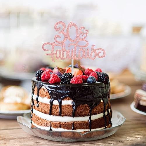 Miniatura 8 de Decoración para tarta de cumpleaños número 21, con purpurina de oro rosa para 21 cumpleaños para 21 cumpleaños, aniversario, fiesta, saludos a 21