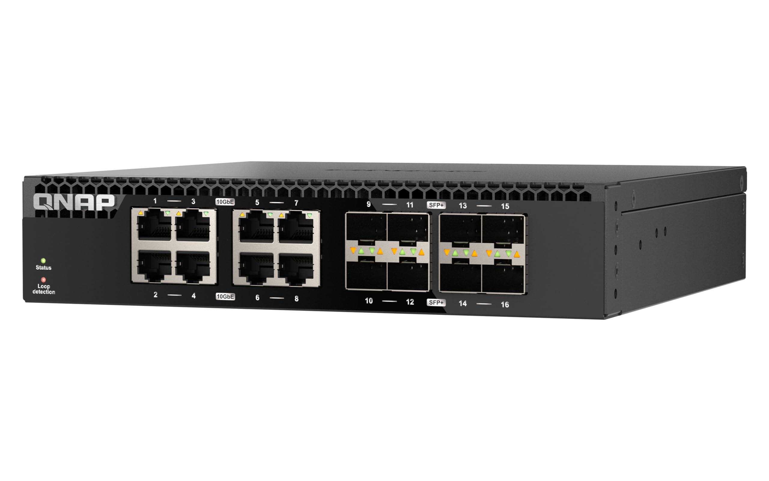 Qnap QsW-3216R-8s8t Switch Di Rete Non Gestito L2 10g Ethernet [100/1000/10000] Nero (qsW-3216R-8s8t Switch - 16 Port Of 10gbe Port Speed 8 Port Sfp+