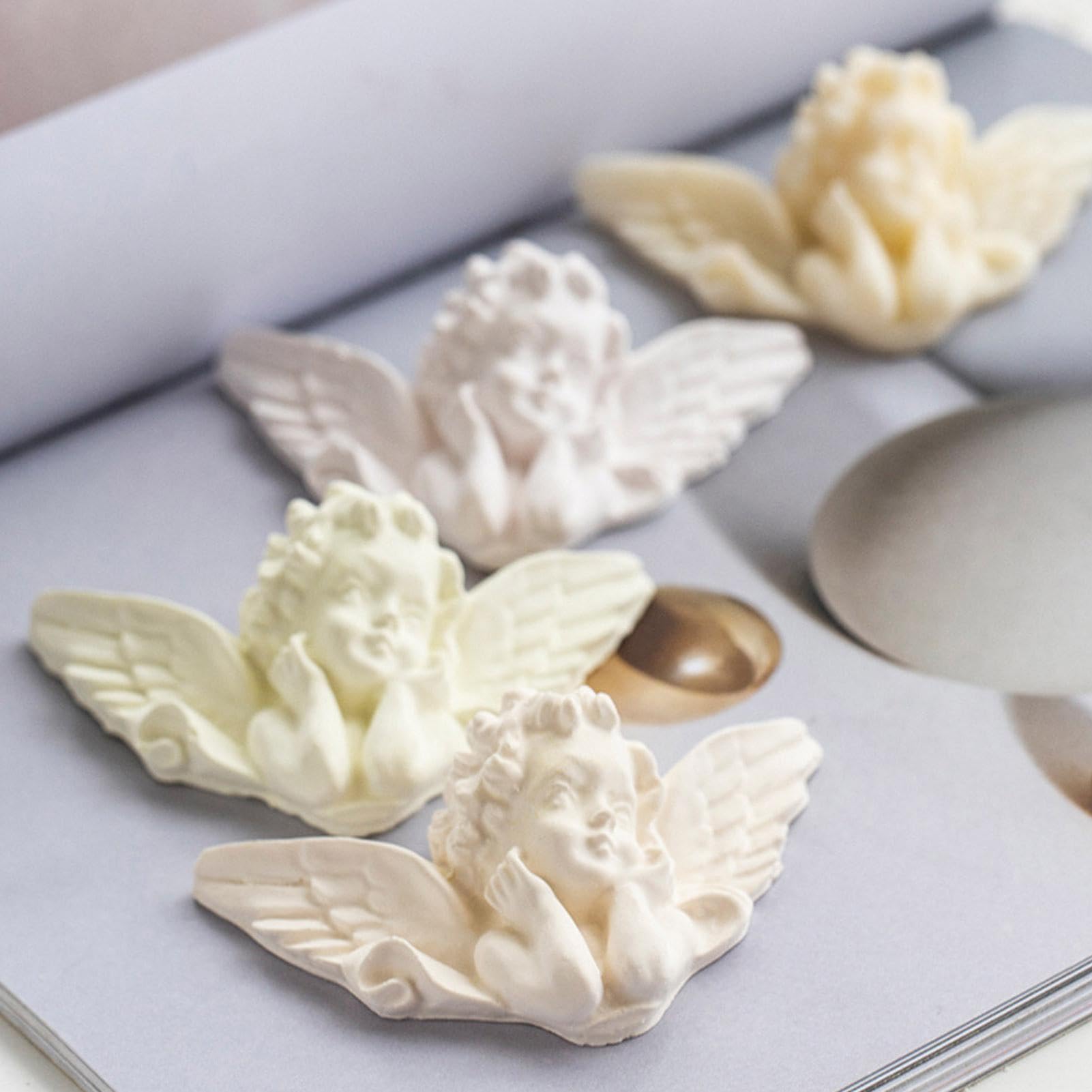 Nexoria Stampo in Silicone a Forma di Fiori, per Versare, per Primavera, Pasqua, per Candele, Gesso, Artigianato (AB