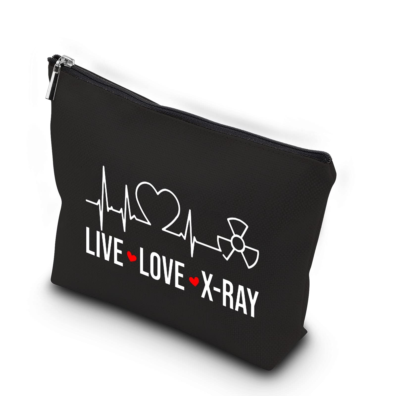 WCGXKO X-ray Tech Gift Live Love X-Ray Zipper Pouch Makeup Bag Radiology Tech Graduation Gift (Live Love X-Ray)