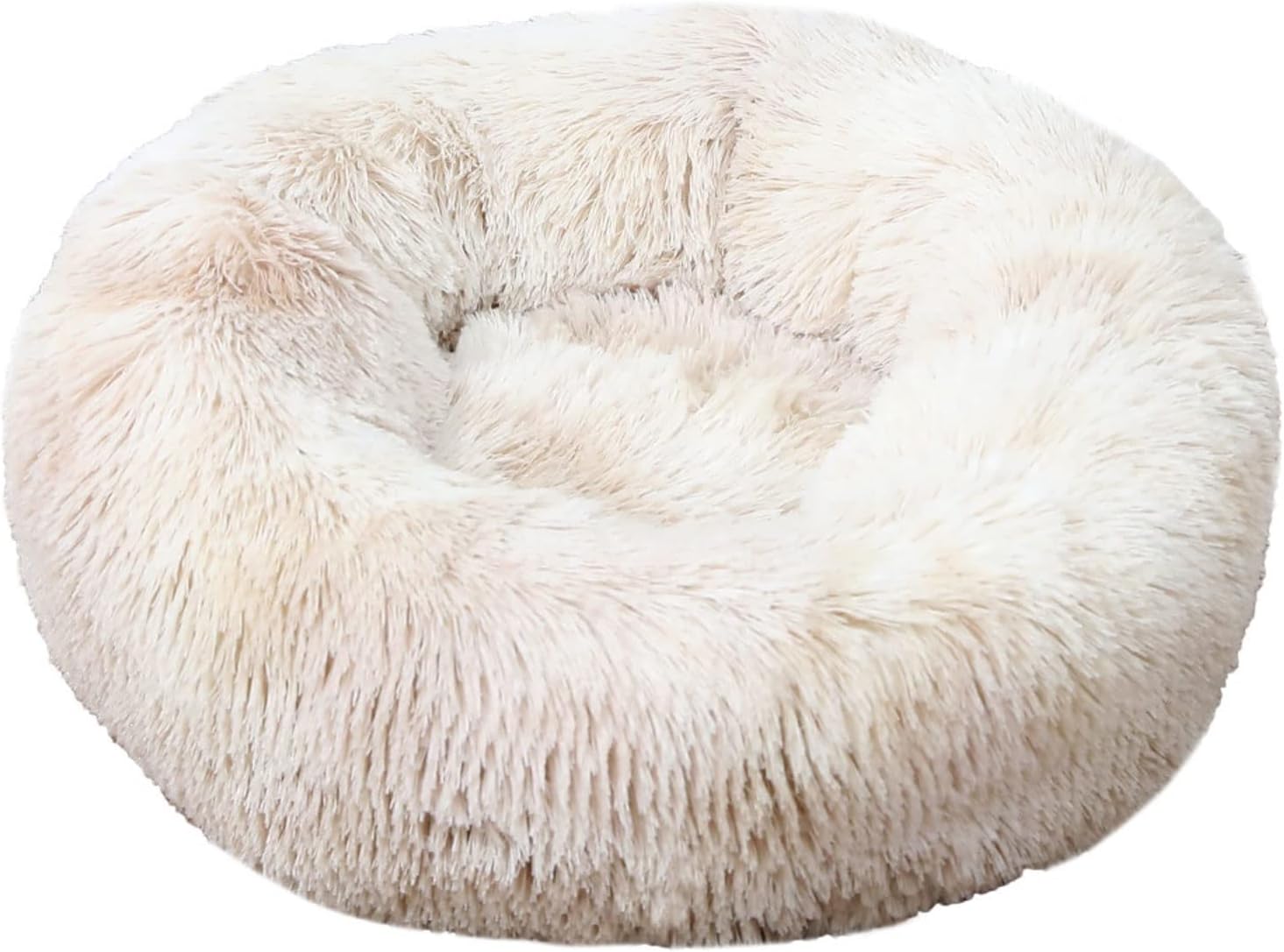 Dog Beds Moisture Proof and Non-Slip Base M/L/XL Size Round Donut Shaped Dog Bed for Dogs or Cats Pet Cushions for Sleeping for Pugs Bulldog or Labrador (Color : 04, Size : Large)