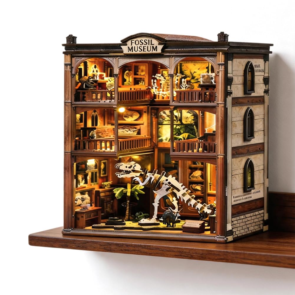 Kit fai da te in legno per casa delle bambole in miniatura, per adulti e adolescenti, con luce a LED, per familiari e amici, decorazione da scrivania, regalo unico
