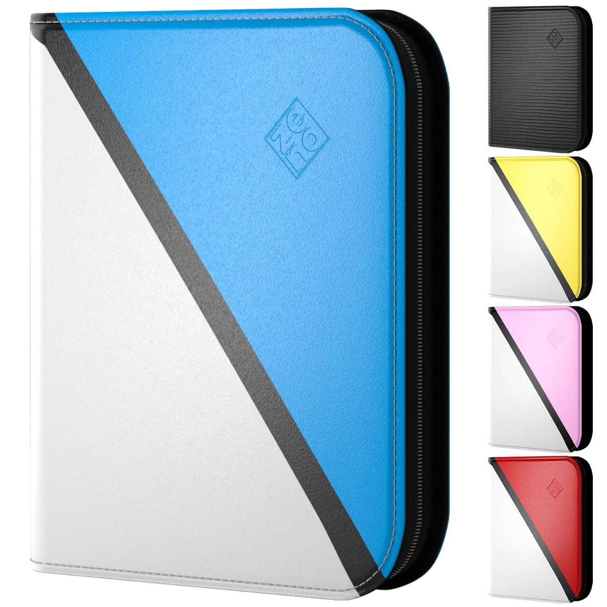 Trading Card Binder 4 Pocket, With 50 Pages + 400 Slot Capacity, Top Loading Sleeves, PU Leather Cover