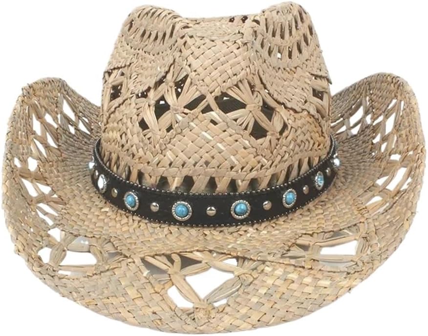 Hollow Western Cowboy Hat Handmade Word Jazz