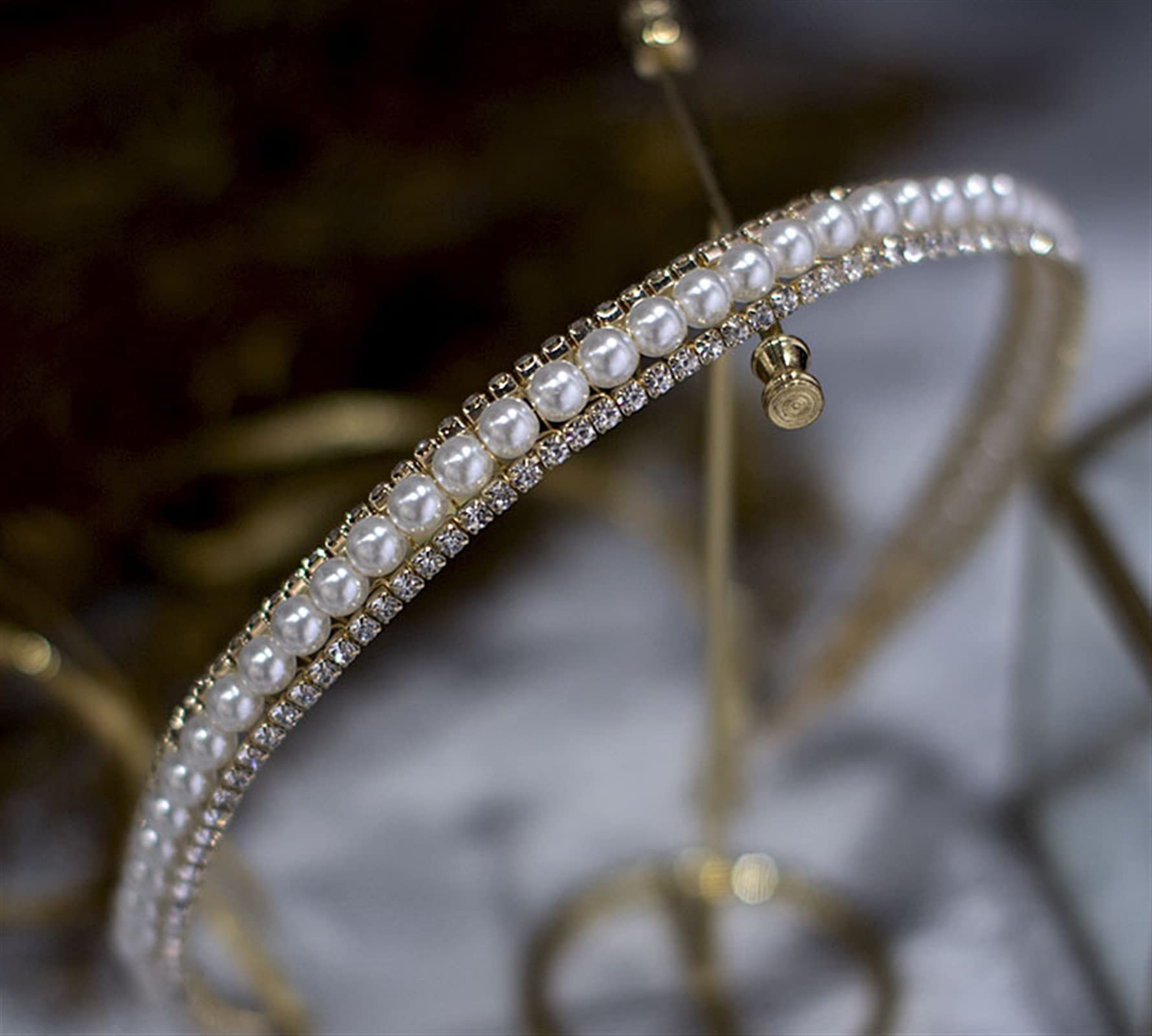 Tocados de Boda Cabello Nupcial Joyería Tiaras Coronas Pearl Crystal Headbands Hairbands Mujeres Novia Headwear Accesorios de Boda Tocado Novia