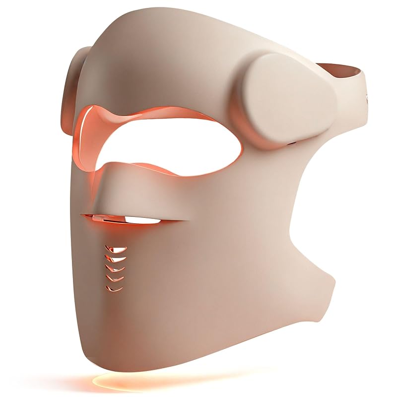Hatch Halo 280 High-Output LEDs, 3D Red Light Therapy Mask for Face, Dual-Wavelength Wireless Design