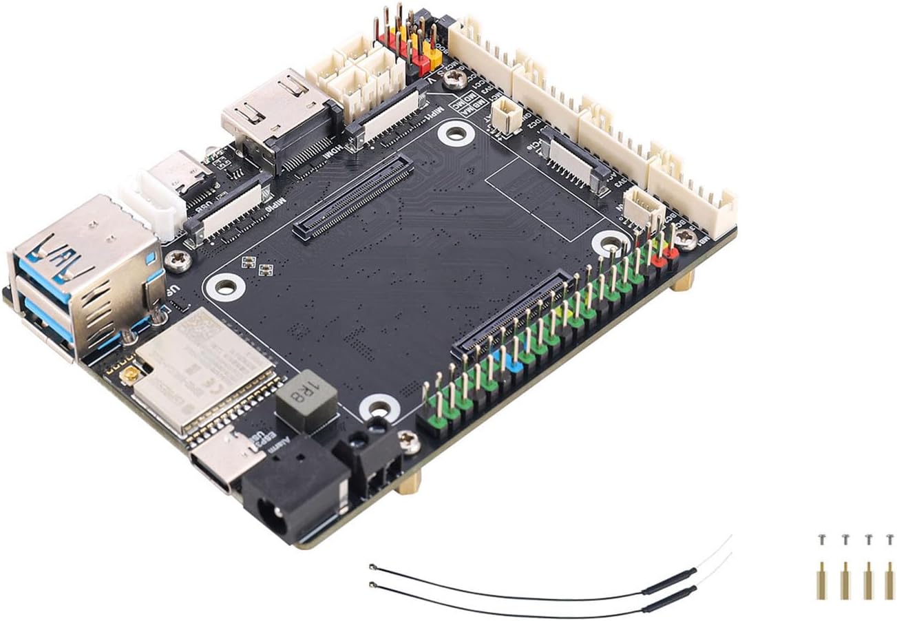 High-Performance Motor Driver Board & Robotics Controller for Compute Module 5, with ESP32, 4K HDMI, USB 3.2, MIPI (200 chars)