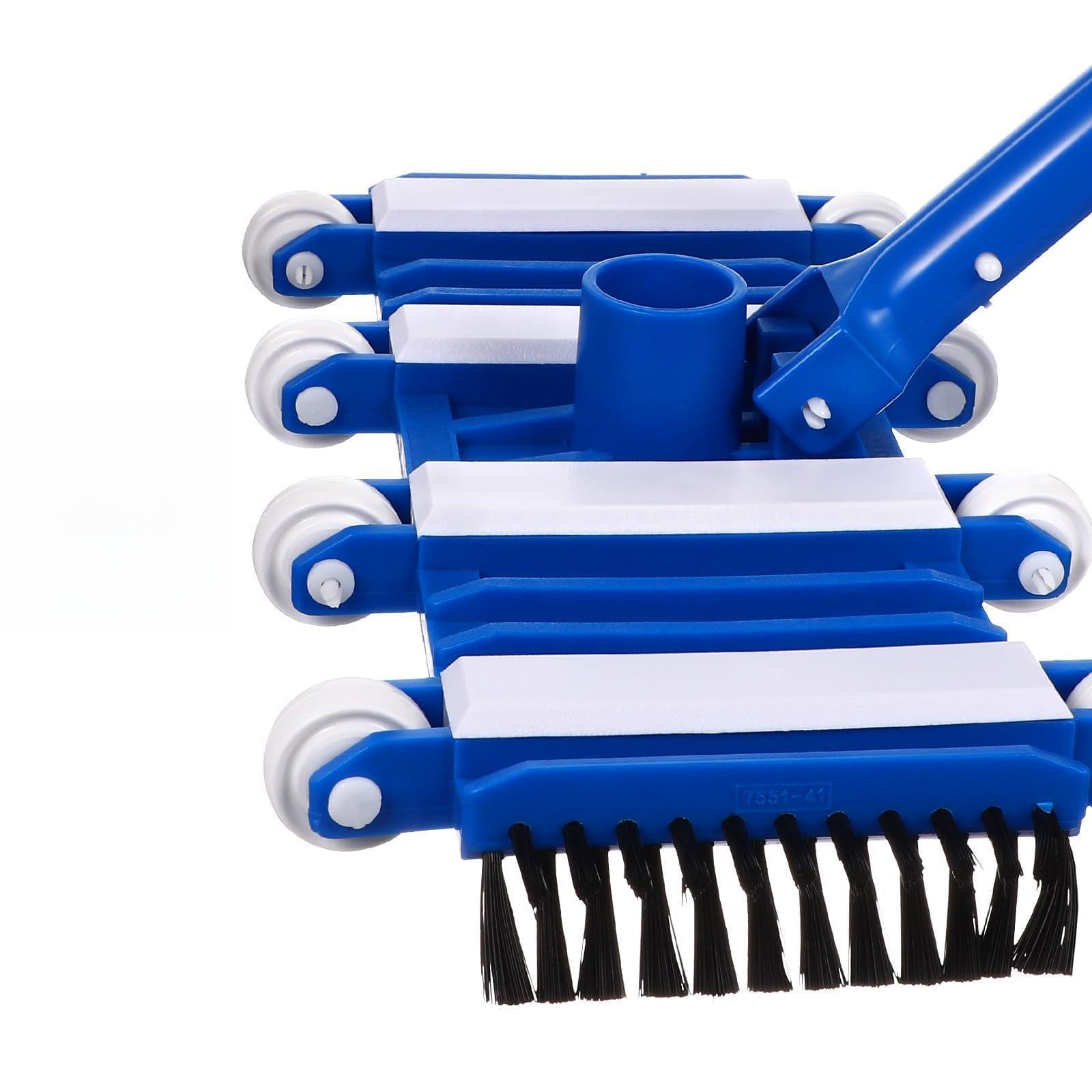 Outanaya Tête D’aspirateur de Piscine 14 Pouces Bleu en PP Brosse