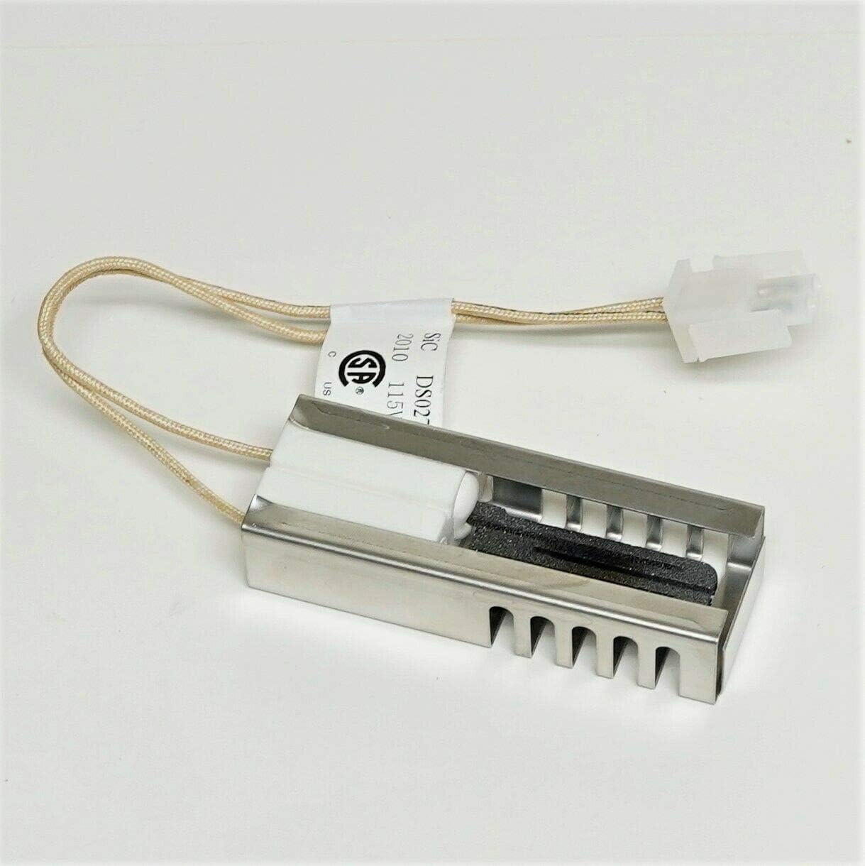 Vertical mount baking and grill igniter for Whirlpool Maytag models CG34800BDS, CGL1100ADQ, CGL1100ADW, CGR1110ADQ, CGR1110ADW, CGR1415ADH, CGR1425ADH, CGR1425ADQ