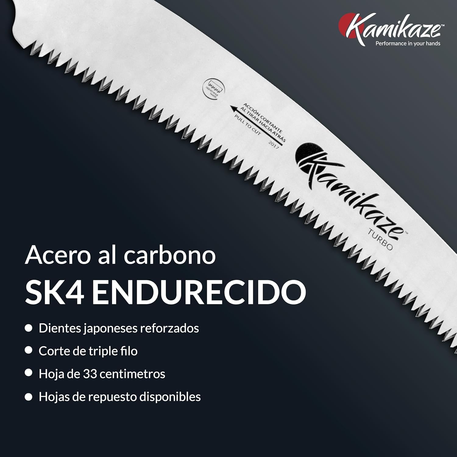 Lame de scie d’élagage 330 mm Kamikaze 330-H MAX – Pièce de rechange pour scie courbe – Coupe rapide et précise jardinage et arboriculture