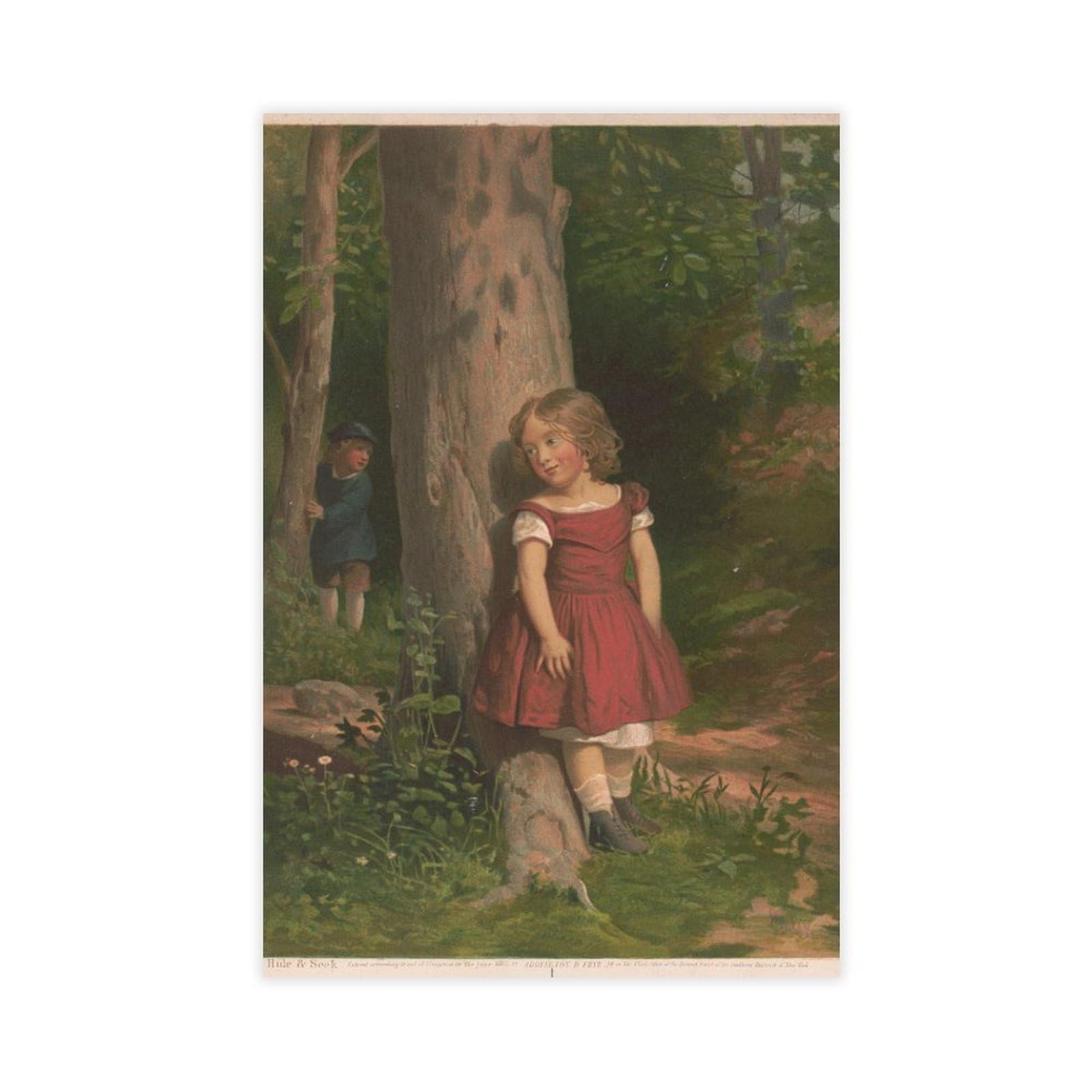 MWCGHA Hide & Seek Canvas Poster for Office Decor Gift