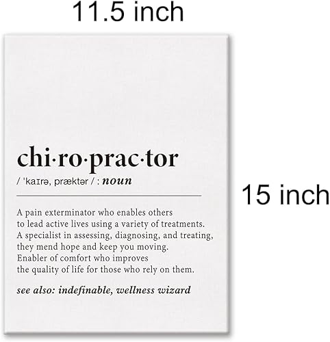 Miniatura 2 de LEXSIVO Lienzo impreso con definición de quiropráctico, arte de pared, decoración de oficina de quiropráctico, pintura moderna de quiropráctico,