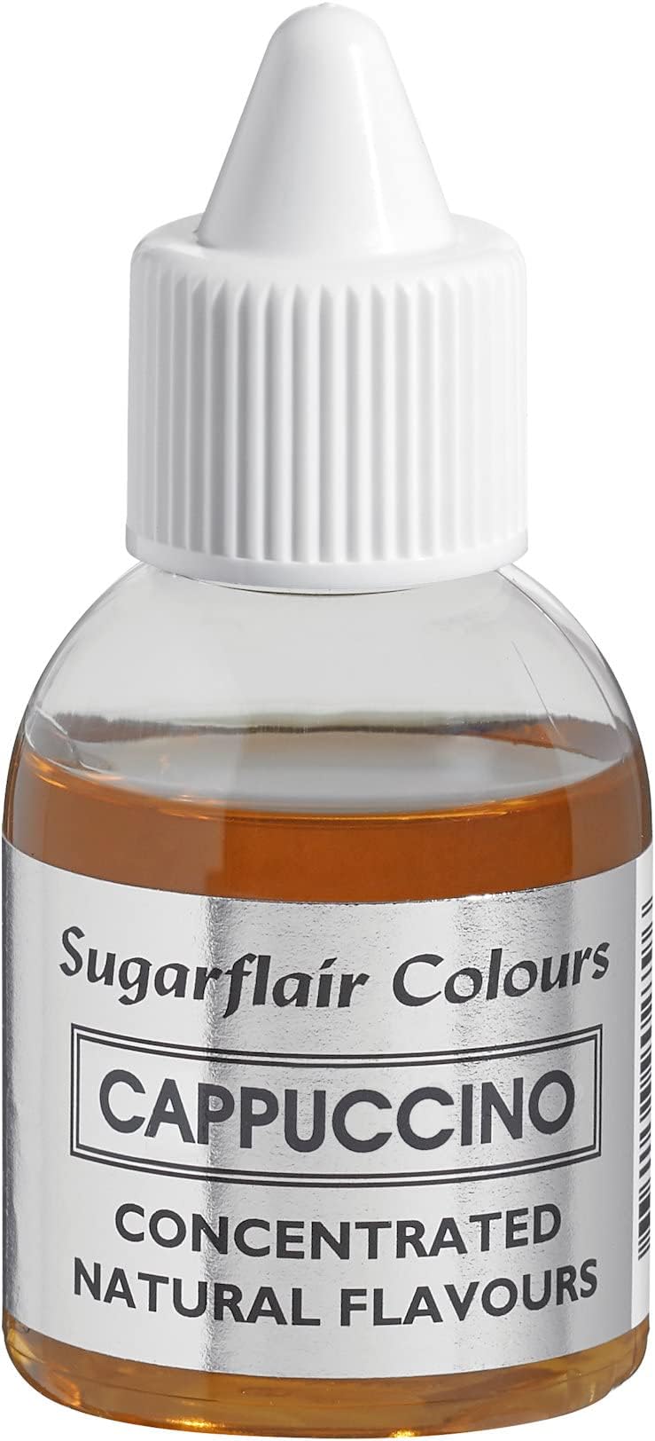 Sugarflair Cappuccino Natural Flavouring - Concentrated Natural Food Flavouring for use in Cakes, Cupcakes, Frostings, Drinks, Ice Creams - 30ml