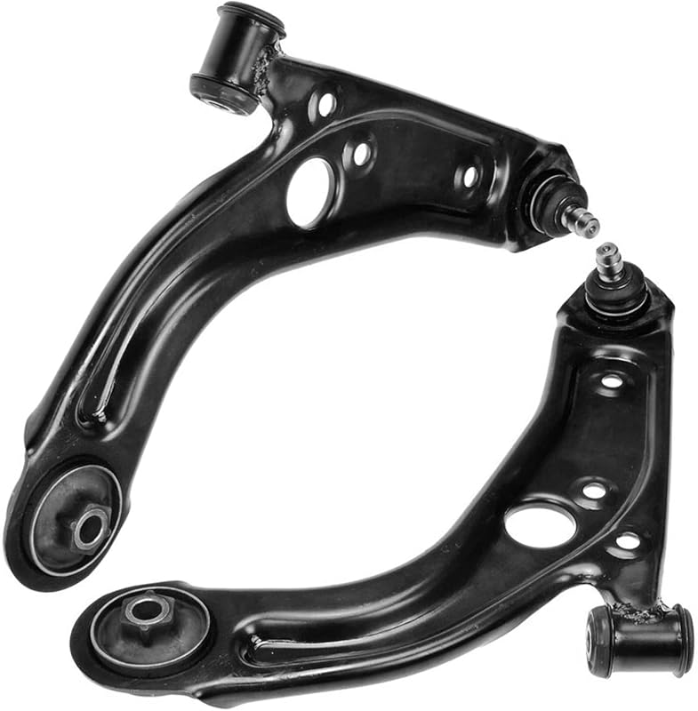 Braços inferiores dianteiros da suspensão Detroit Axle com junta esférica para Fiat 500 2012–2017 – Kit com 2