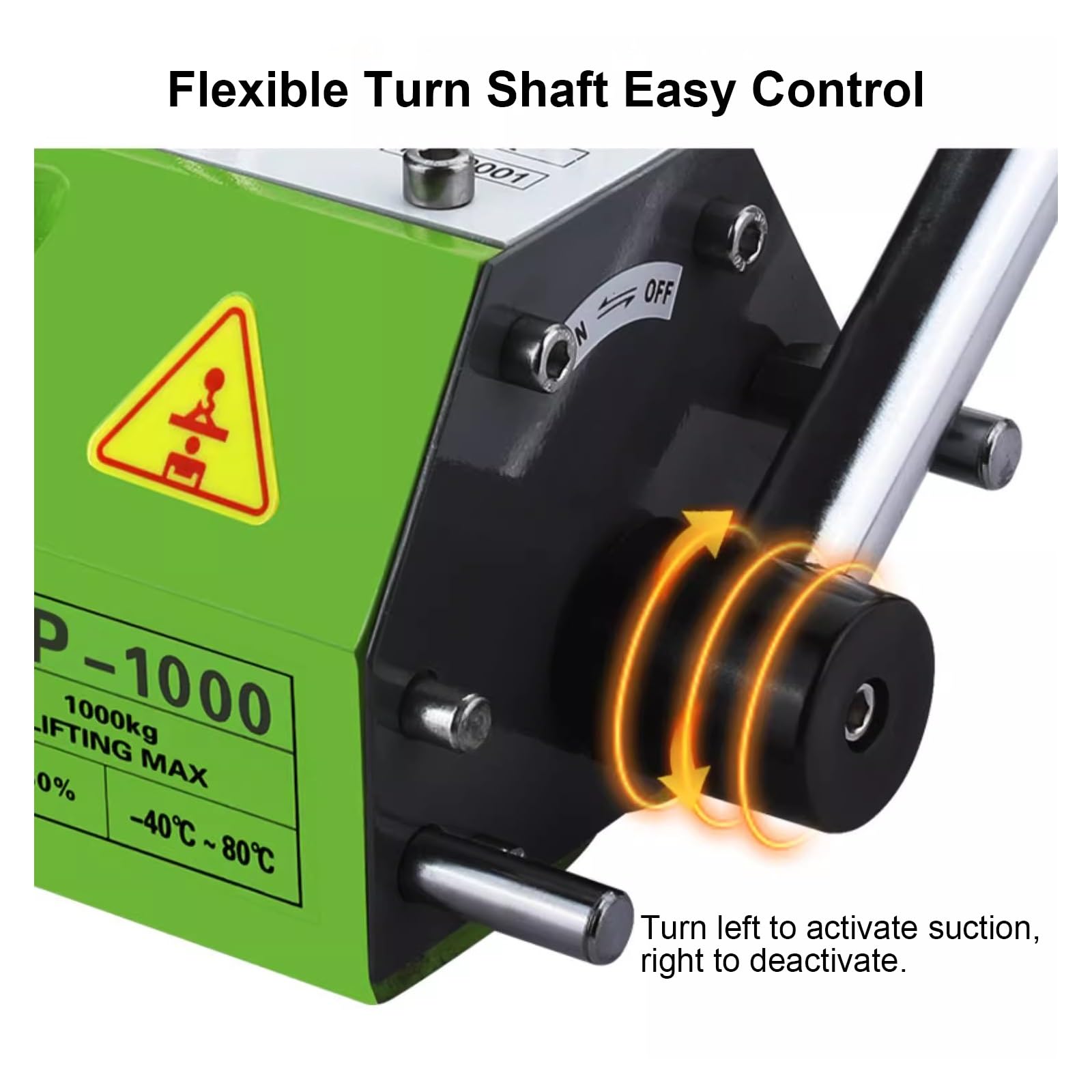 Permanentmagnetheber, Magnete Stark Spreizer mit Entriegelung, 300 Kg, 400 Kg, 600 Kg Tragkraft, zum Heben von Stahlplatten, Rundstahl(600kg/1320lb)