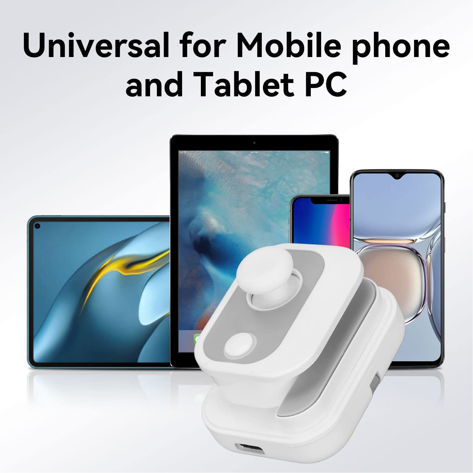Joystick per Controller di Gioco Mobile per Telefono Android, Gamepad di Gioco per Smartphone Bluetooth 5.2 Tipo C, Controller di Gioco Joypad per Schermo di Controllo del Gioco (Bianco)