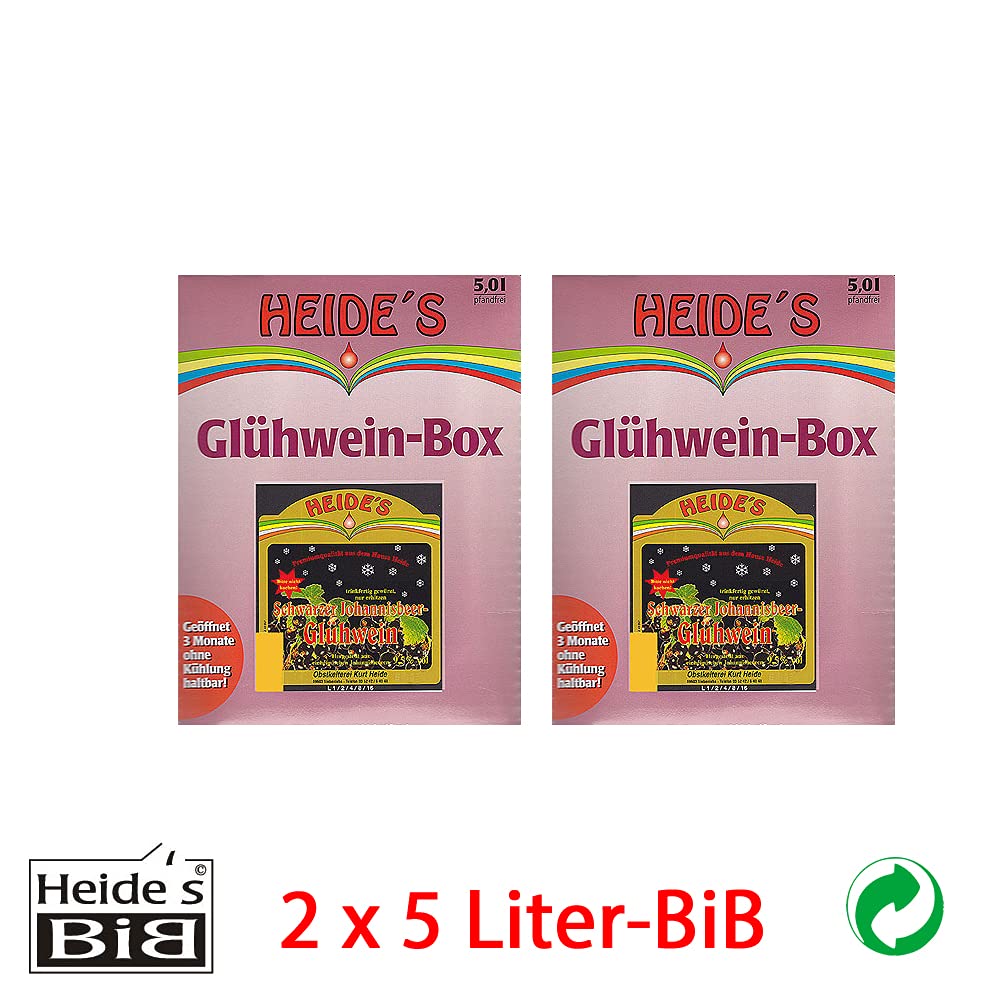 Glühwein Schwarze Johannisbeere 9,5% Alc. 2er-Pack, 2 x 5 Liter