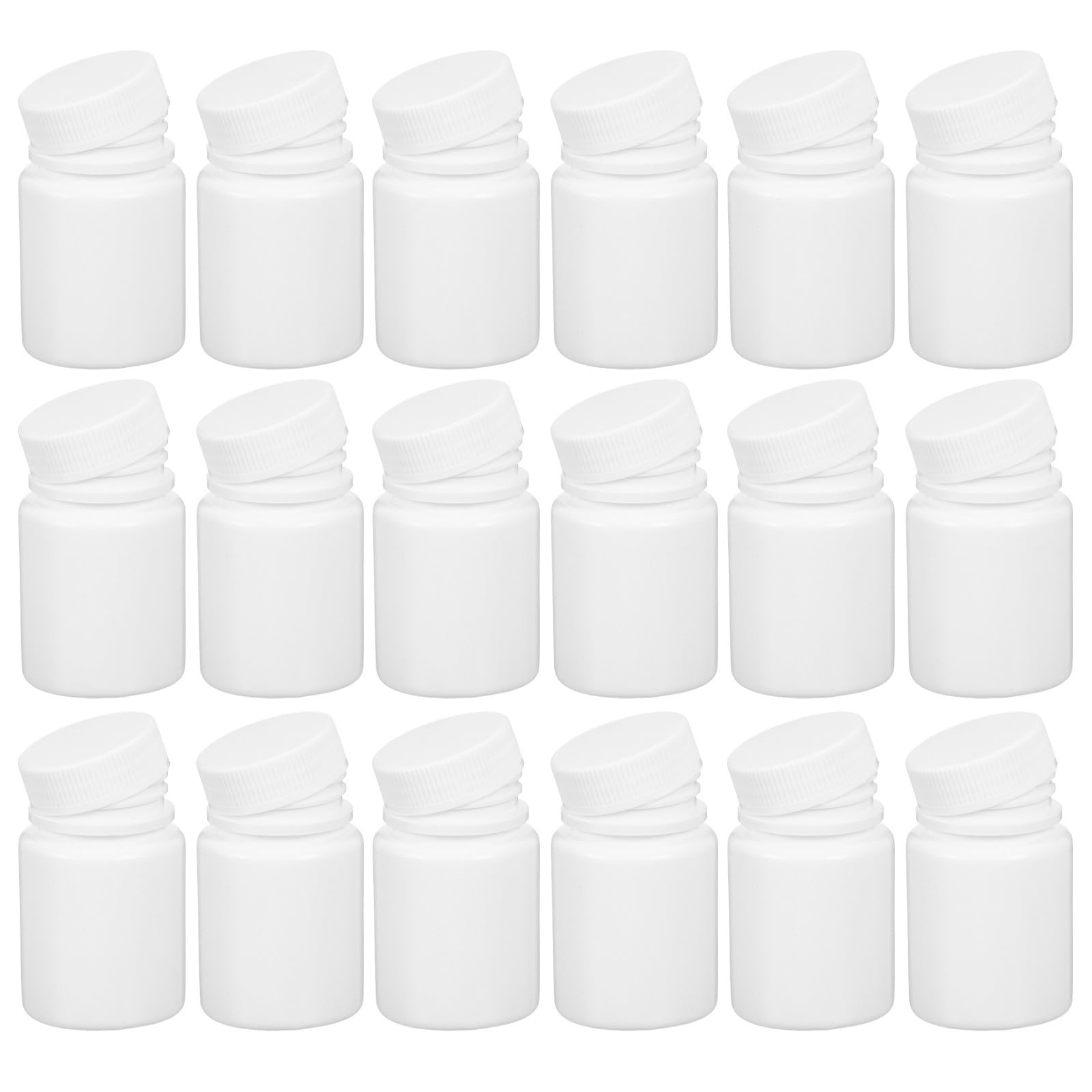 Frasco de pastillas de 50 ml con tapa hermética para evitar la humedad en medicamentos