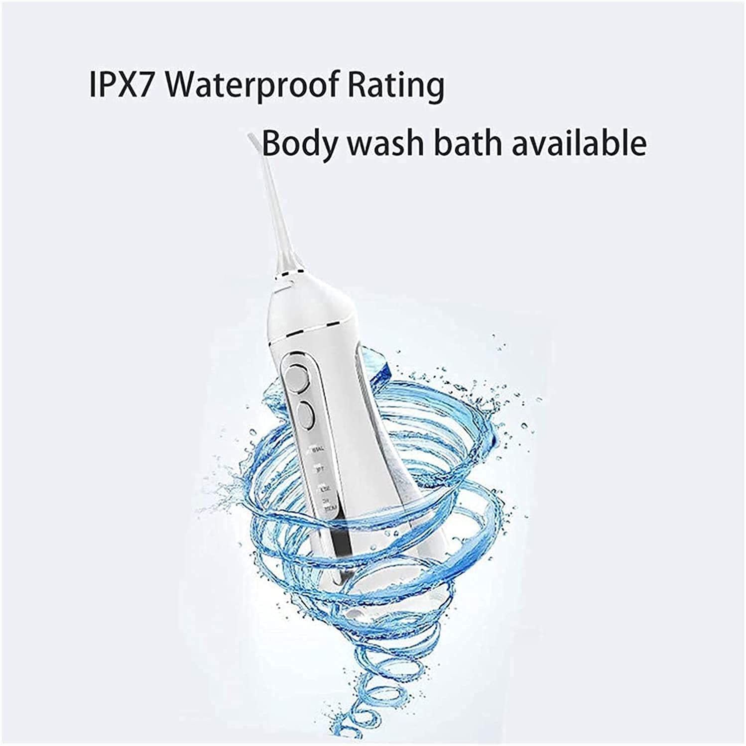 Irrigatore Orale Dentale Cordless, flosser per Acqua Professionale per detergente per i Denti, IPX7. FLOSSER Acqua 4 modalità con 20 0ML. Serbatoio d'Acqua USB Ricaricabile per Viaggi e casa