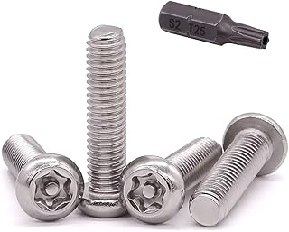 M3-0.5 x 20mm 100 PCS Button Head Torx Securi...,