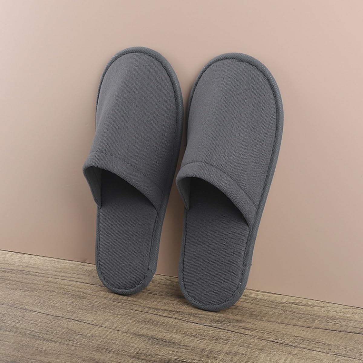 Kiuiom Ciabattine Spa Morbide,Pantofole Hotel,Ciabatte Ospiti,Pantofole in Pile Corallo Punta Chiusa Pantofole Portatili Unisex Antiscivolo per Hotel Spa Casa Viaggi