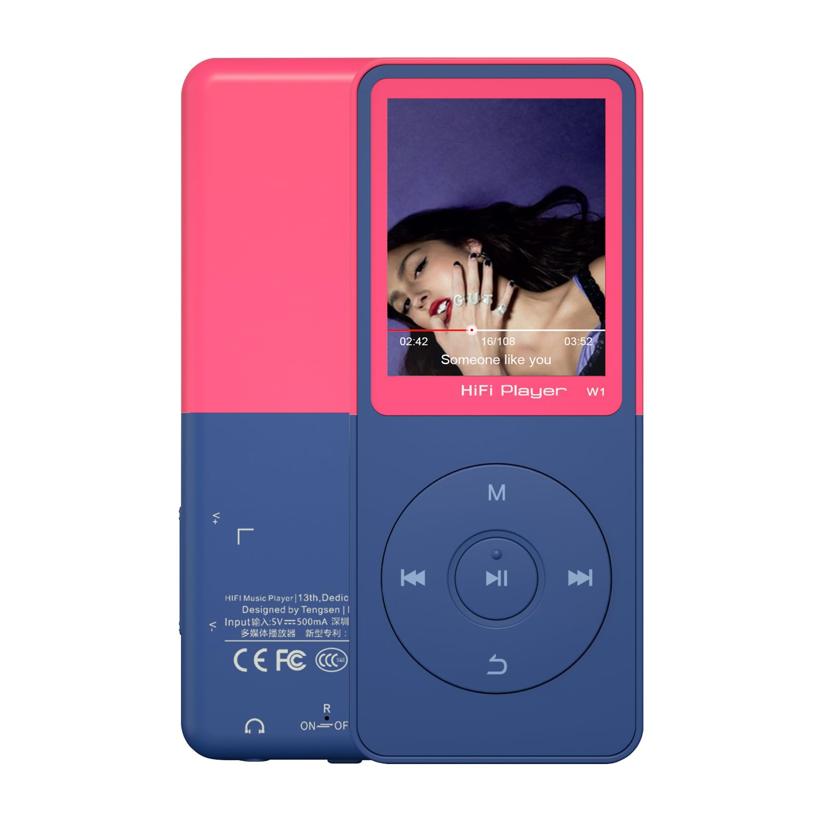 CONODO MP3 Player with Bluetooth 5.3, 1.8" Screen, Color-Block Music Player | with FM Radio, Voice Recorder, A-B Repeat, Resume Playback and Up to 128GB microSD for Running and Travel,Pink,32GB-image-41