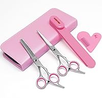 Vista 1 de Kit de corte de cabello para cortar cabello en casa, tijeras de cabello, recortadora de puntas abiertas, clips de flequillo, herramientas