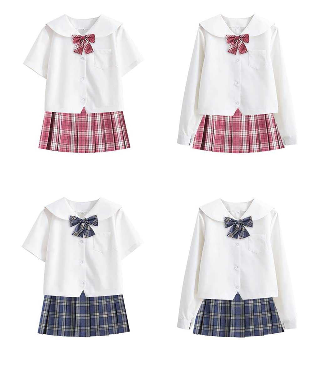SINGUYUN Clásico JK Uniforme Japonés Escuela Niñas Marinero Vestido Camisas Falda Plisada Anime Cosplay Set