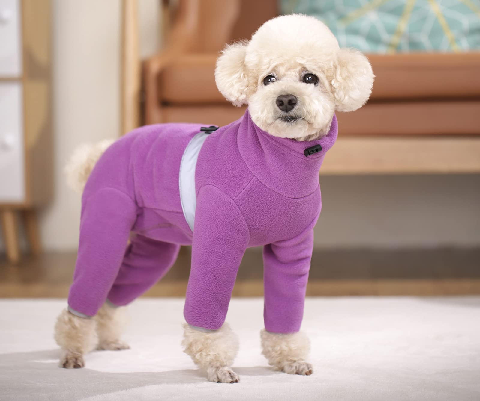 Kuoser Hondenpyjama met vier poten, fleece trui voor grote honden