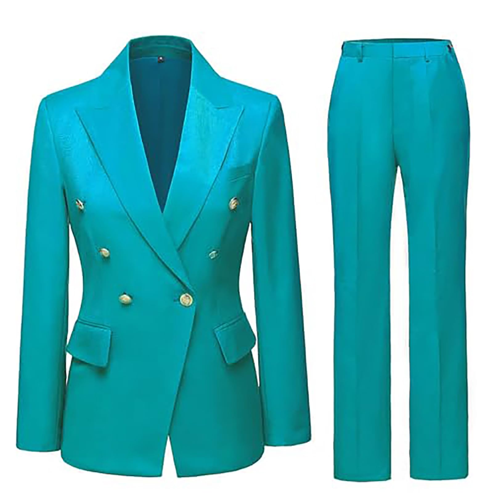Work Pants Suit for Women 2 Piece Suits Set Business Office Blazer Jacket Long Sleeve Pant Suit Set