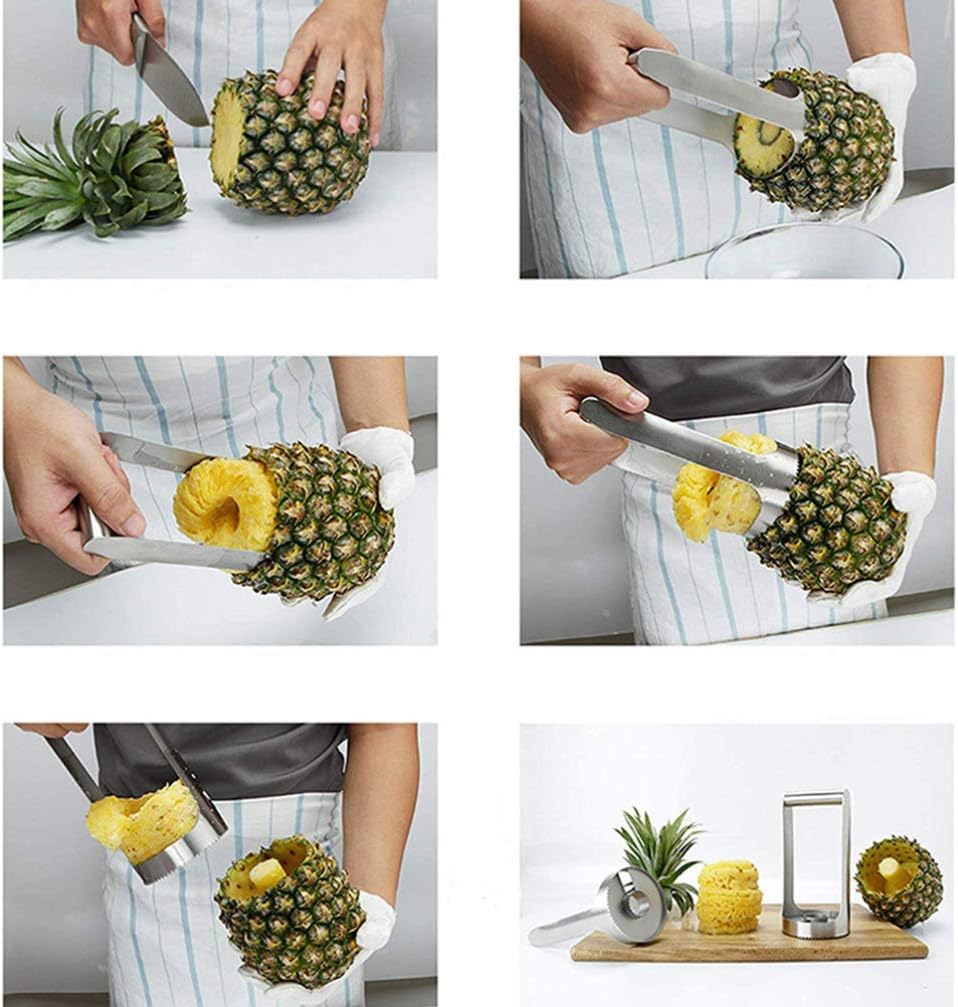 Amazon.com: UPKOCH - Extractor de piña de acero inoxidable para el hogar,  utensilios de cocina, para cortar anillos de frutas, herramienta (tamiz) :  Hogar y Cocina