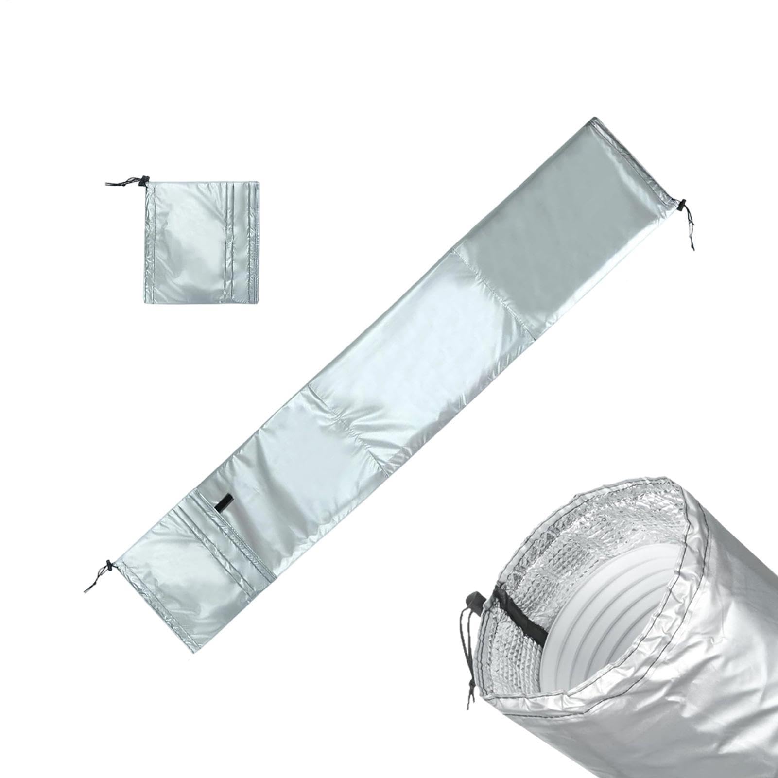 Copri Tubo Condizionatore Portatile, 2 pezzi Isolante Tubi Condizionatore Esterno, Copertura Isolata per Tubi di Scarico AC per Tubis di Scarico da 5 e 5,9 Pollici
