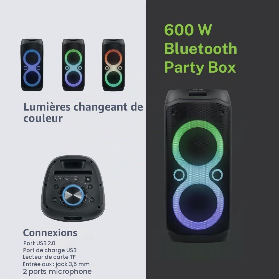 Chaine Hifi Haute Puissance 600w Noir - M1937DJ