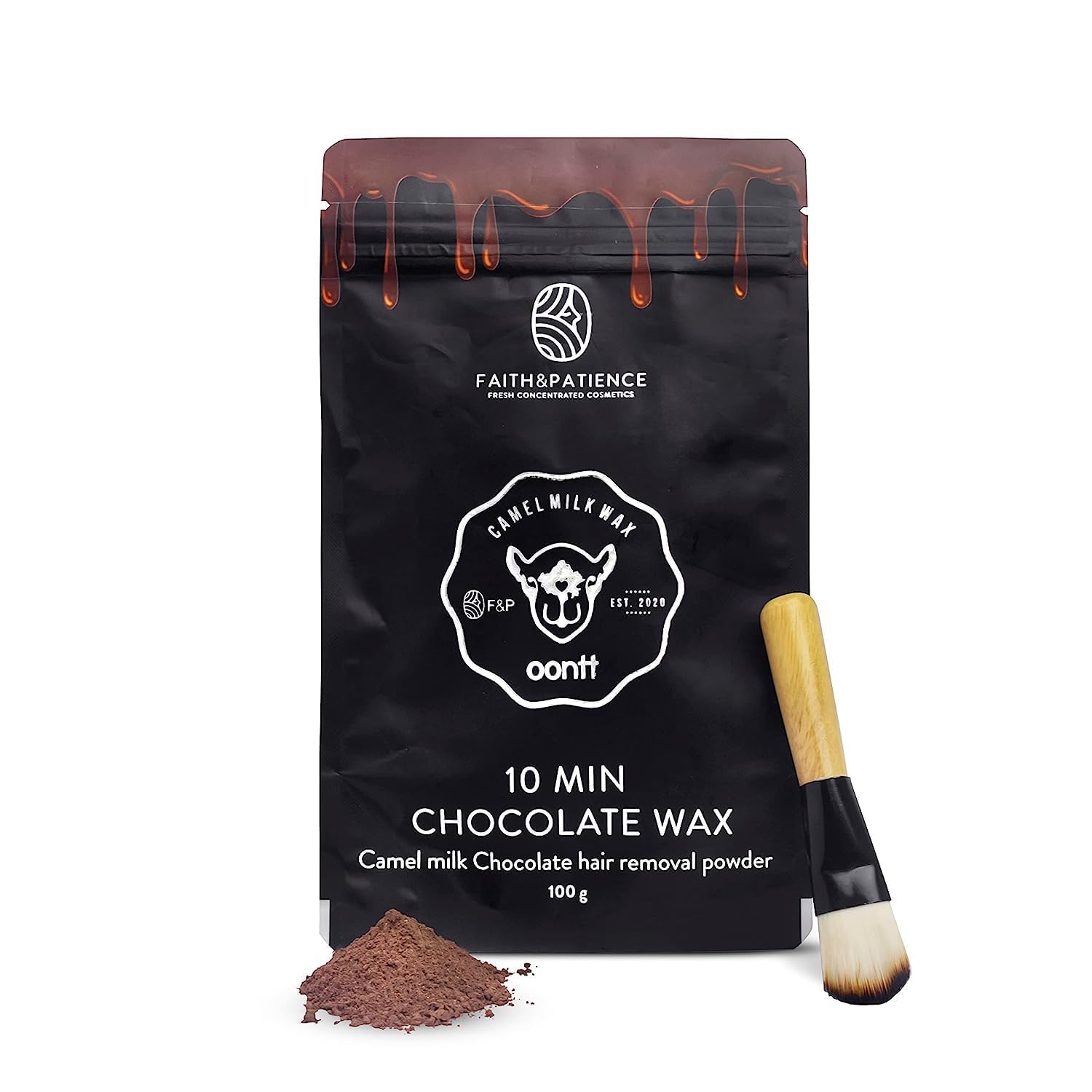 Chocolate Hair Removal Powder - 10 Min Full Body Wax, 100gm, 3.53 Ounce