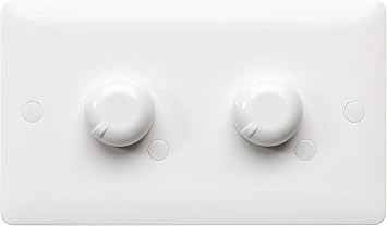 MK ELECTRIC Base 2G LED UNIVERSAL DIMMER, White, MB1524WHI