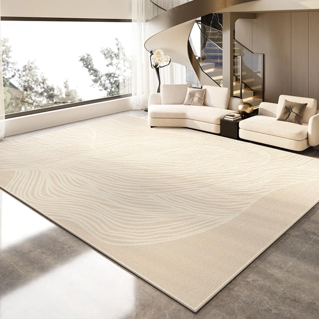 Tapis salon minimaliste 160x200 grand tapis de chambre moderne et résistant
