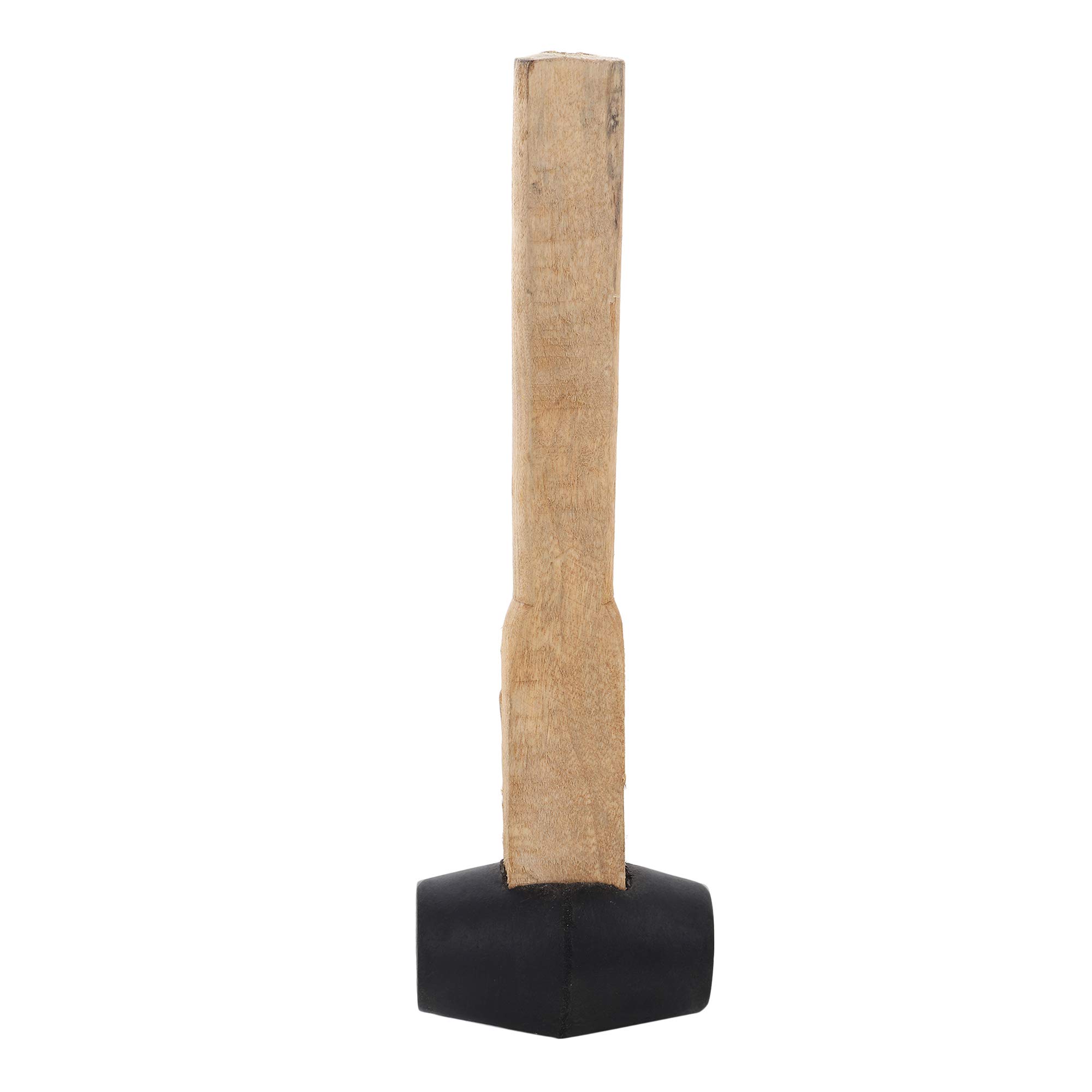 LOVELY® 1.75 Inch Diameter Rubber Mallet Hammer With Wooden Handle For Soft Impact And No Damage 4