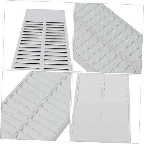 Miniatura 7 de EXCEART Soporte de tarjeta de material pesado Estante de lujo montado en la pared Tarjetas de rayas magnéticas de plástico Accesorios Soporte de