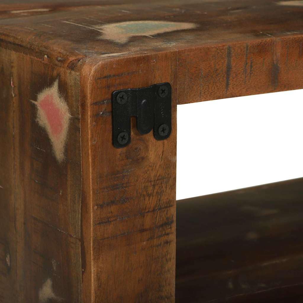 Mueble TV multicolor 80 x 30 x 25 cm con estantes y cajones
