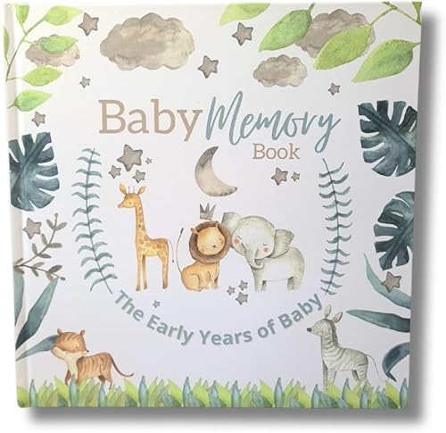 Libro de recuerdos Baby Milestone - Diario de primer año - Regalo para nuevos padres - Tapa dura brillante 36 páginas