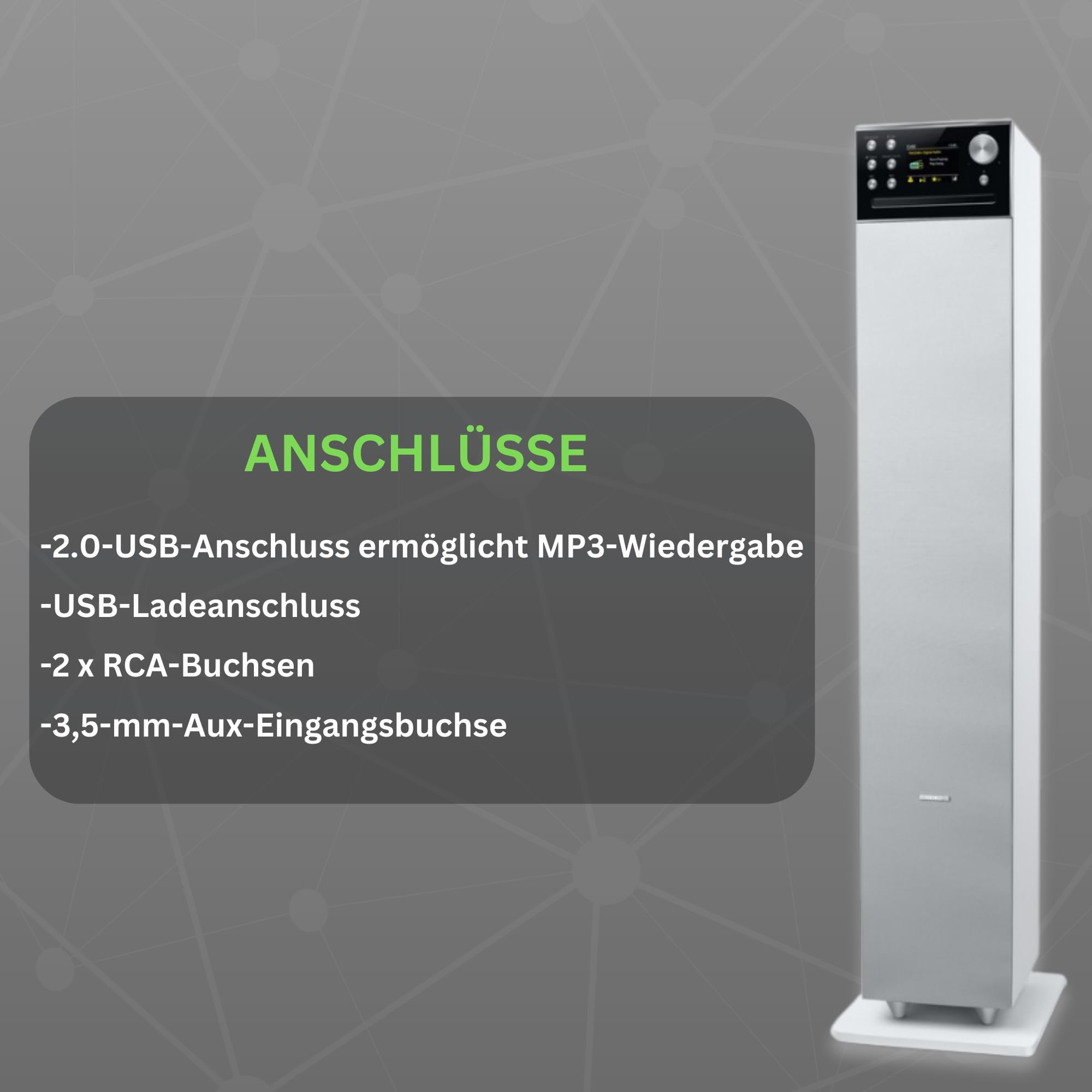 MUSE Enceinte Colonne M-1380 DBTW